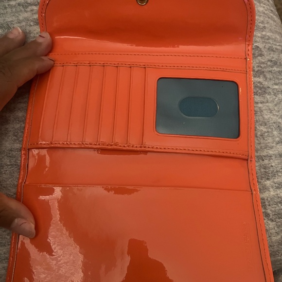 Pumpkin color Dooney & Burke large slim wallet! - Picture 3 of 3